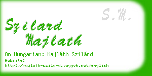 szilard majlath business card